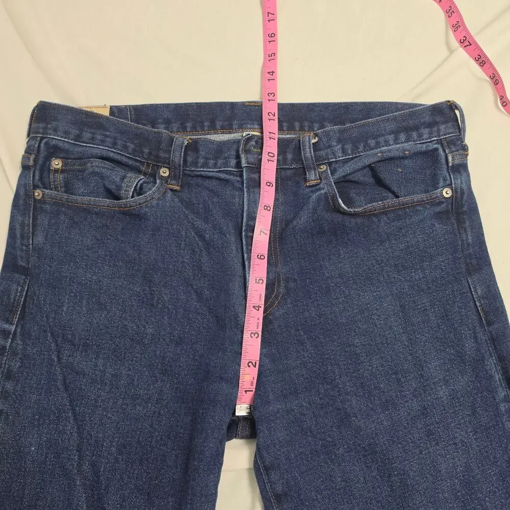 J.Crew 770 Straight Fit Jeans Men’s 34x32 Dark Wash Stretch Denim Blue